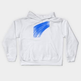 Blue watercolor abstract texture art Kids Hoodie